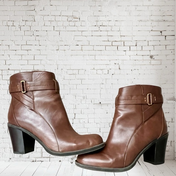 Franco Sarto Brown Ankle Boots - Picture 7 of 11